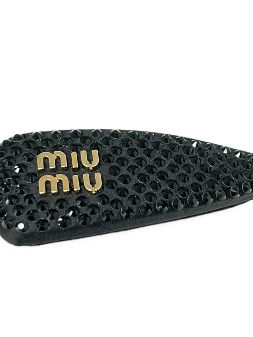 Miumiu Black Gold Satin Hardware Other Jewellery